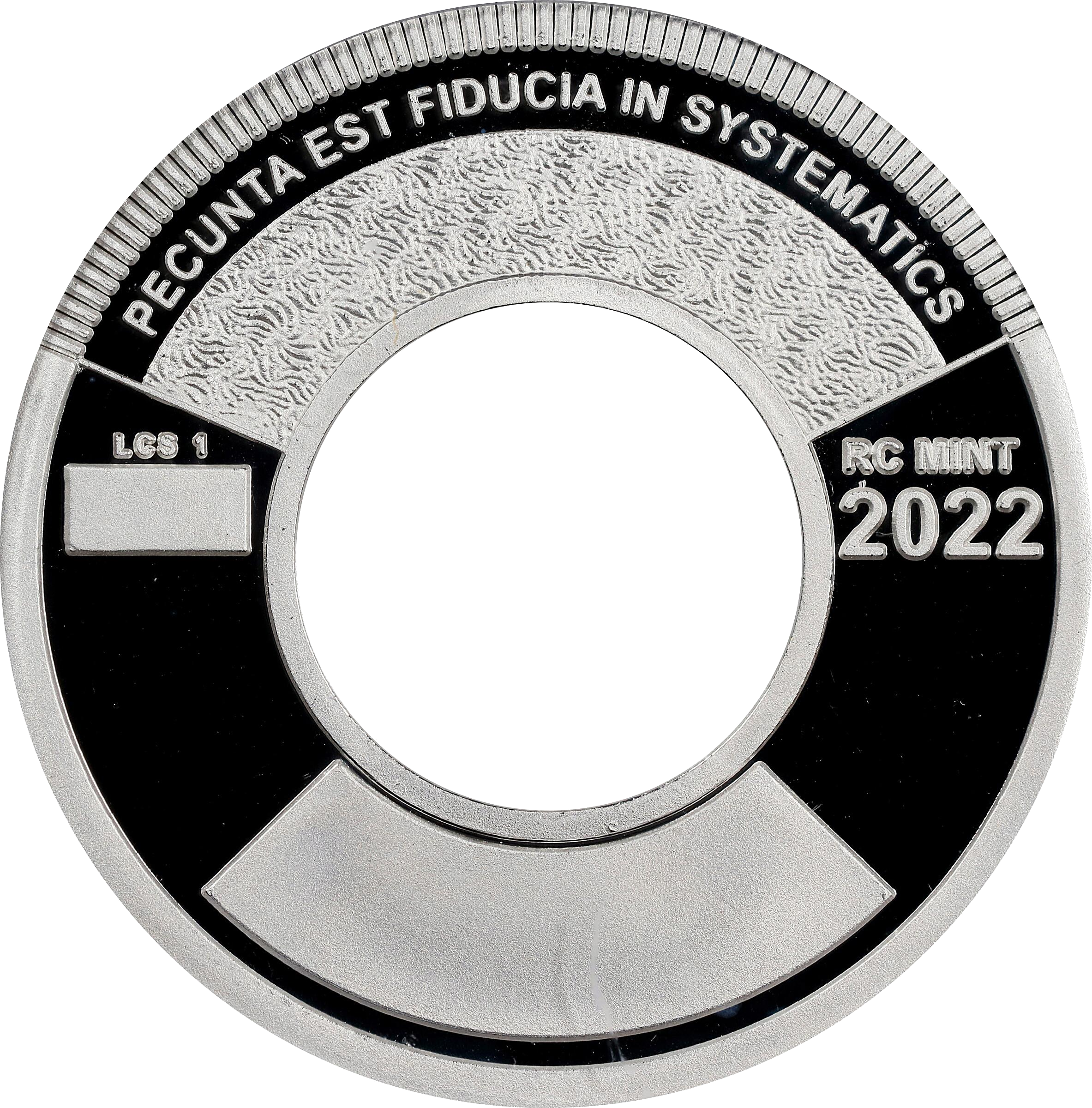 Hole coin 1 silver unloadable (back)