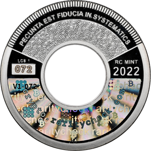 Hole coin 1  zinc - 0.001 ₿ (back)