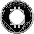 Hole coin 1  zinc - 0.001 ₿ (front)
