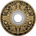 Hole coin 2 Gilded silver - 0.01 ₿ (front)