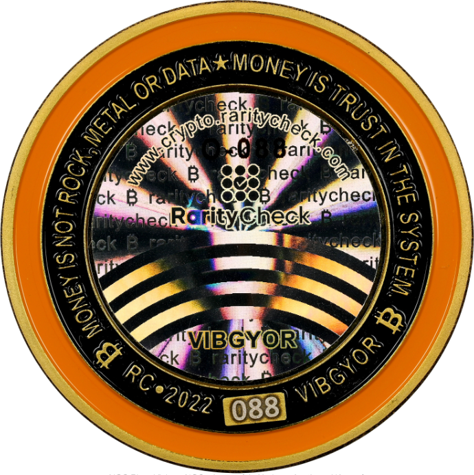 Vibgyor coin - Orange 1 silver - 0.001 ₿ (back)
